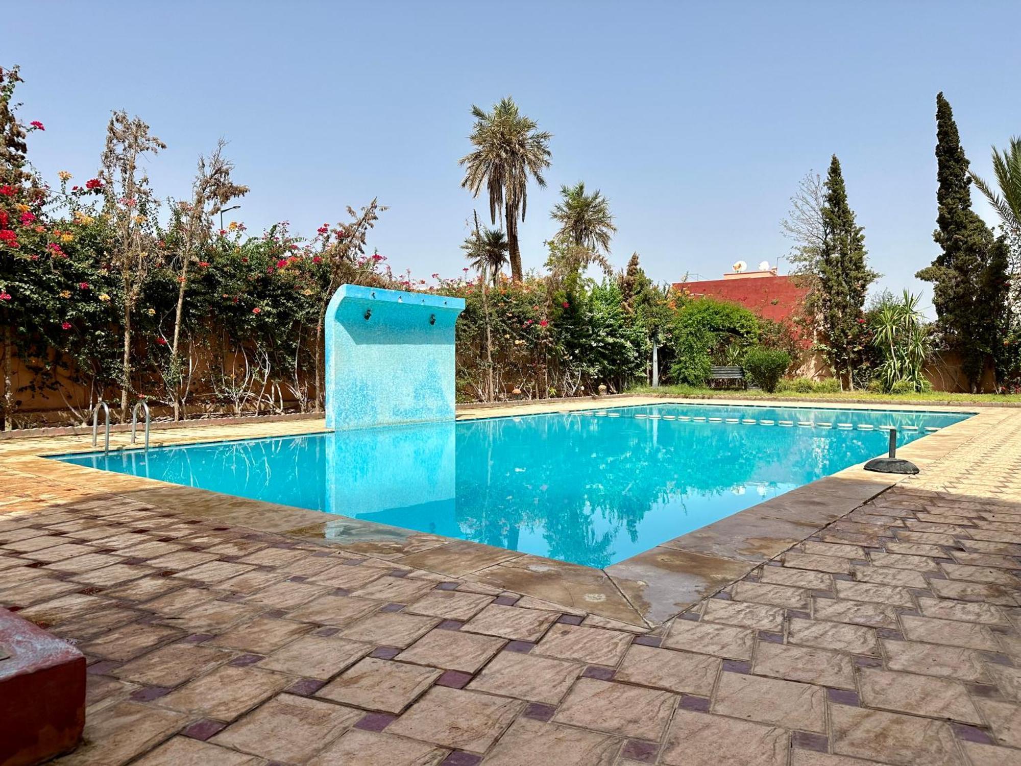 Oasis De Detente Avec Terrasse Et Vue Sur Piscine مراكش المظهر الخارجي الصورة